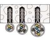 fischer Abrazadera doble Steckfix plus SF plus ZS 10, Brida gris claro