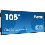 iiyama LH10551UWS-B1AG pantalla de señalización Pantalla plana para señalización digital 2,67 m (105") LED 500 cd / m² UltraWide 5K HD Negro 24/7, Pantalla de gran formato negro, Pantalla plana para señalización digital, 2,67 m (105"), LED, 5120 x 2160 Pixeles, 24/7