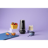nutribullet Licuadora de pie Flip NBP016B, Batidora depie negro/Acero fino