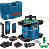 Bosch GRL 650 CHVG 70 m 500-540 nm (< 10mW), Láser rotativo azul, 70 m, 1,5 mm/m, 8,5°, 650 m, 600 RPM, 360°