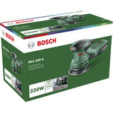 Bosch PEX 220 A Lijadora orbital 24000 OPM Negro, Verde verde/Negro, Lijadora orbital, Negro, Verde, 24000 OPM, 1,25 mm, 80 dB, 77 dB