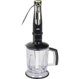Braun MultiQuick 9 MQ9147X 0,6 L Batidora de inmersión 1200 W Negro, Acero inoxidable, Batidora de mano acero fino/Negro, Batidora de inmersión, 0,6 L, Función de impulso, Picahielos, 1200 W, Negro, Acero inoxidable