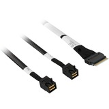 Broadcom 05-60003-00 cable Serial Attached SCSI (SAS) 1 m negro, 1 m, SFF-8654, 2 x4 SFF-8643, 9560-16i 9560-8i 9580-8i8e 9500-16i 9500-8i