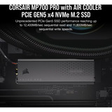 Corsair MP700 PRO 2 TB, Unidad de estado sólido negro