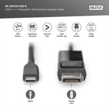 Digitus AK-300334-020-S, Cable negro