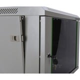 Digitus Carcasa de pared de la serie Dynamic Basic - 600 x 450 mm (an. x pr.), Armario IT gris claro, Bastidor de pared, 12U, 60 kg, Gris