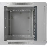 Digitus Carcasa de pared de la serie Dynamic Basic - 600 x 450 mm (an. x pr.), Armario IT gris claro, Bastidor de pared, 12U, 60 kg, Gris