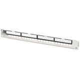 Digitus Panel de parcheo modular, 24 puertos RJ-45, Patch Panel plateado