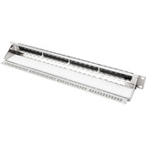 Digitus Panel de parcheo modular, 24 puertos RJ-45, Patch Panel plateado