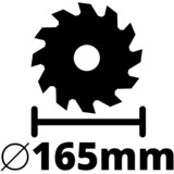 EINHELL TC-CS 1200, Sierra circular rojo/Negro