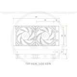 EKWB EK-Nucleus AIO CR240 Lux D-RGB, Refrigeración por agua negro
