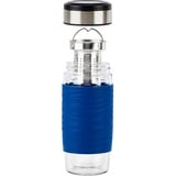 Emsa N20805 420 ml Transparente, Termo azul/Transparente, Transparente, Vidrio, Silicona, Acero inoxidable, China, 420 ml, 82 mm