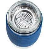 Emsa N20805 420 ml Transparente, Termo azul/Transparente, Transparente, Vidrio, Silicona, Acero inoxidable, China, 420 ml, 82 mm