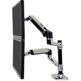 Ergotron LX Series Dual Stacking Arm 61 cm (24") Plata Escritorio, Soporte de monitor plateado, 18,1 kg, 61 cm (24"), 75 x 75 mm, 100 x 100 mm, Ajustes de altura, Plata