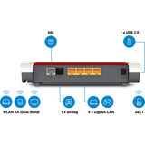 FRITZ! Box 7530 AX Reacondicionado, Router blanco/Rojo