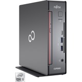 Fujitsu ESPRIMO Q7010 DDR4-SDRAM i5-10400T mini PC Intel® Core™ i5 8 GB 256 GB SSD Windows 10 Pro Negro, Rojo, PC completo negro, 2 GHz, Intel® Core™ i5, i5-10400T, 8 GB, 256 GB, Windows 10 Pro