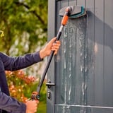 GARDENA Set de lavado Cleansystem suave con mango S, Cepillos de lavado gris/Turquesa