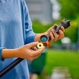 GARDENA Set de lavado Cleansystem suave con mango S, Cepillos de lavado gris/Turquesa