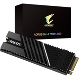 GIGABYTE AORUS Gen4 7000s M.2 2000 GB PCI Express 4.0 3D TLC NAND NVMe, Unidad de estado sólido negro, 2000 GB, M.2, 7000 MB/s