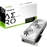 GIGABYTE GV-N4090AERO OC-24GD, Tarjeta gráfica blanco/Plateado