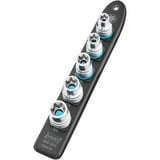 Hazet SmartRail 1/2" juego de llaves de vaso hexagonales externas, 5 piezas, Llave de tubo negro