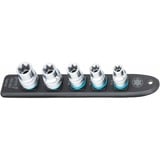 Hazet SmartRail 1/2" juego de llaves de vaso hexagonales externas, 5 piezas, Llave de tubo negro