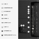 Hisense 75E7S, TV QLED negro