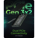 ICY BOX IB-2817M-C32 Caja externa para unidad de estado sólido (SSD) Negro M.2, Caja de unidades negro, Caja externa para unidad de estado sólido (SSD), M.2, PCI Express 3.0, 6 Gbit/s, Conexión USB, Negro