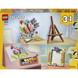 LEGO Creator 3-en-1 Cuadro decorativo de flores, Juegos de construcción 