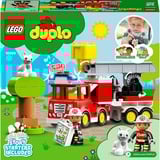 LEGO DUPLO Camión de Bomberos, Juegos de construcción Juego de construcción, 2 año(s), Plástico, 21 pieza(s), 593 g