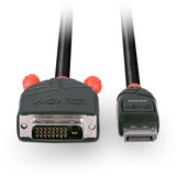 Lindy Cable adaptador DisplayPort a DVI negro