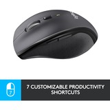 Logitech LGT-M705S Ratones, Ratón antracita, mano derecha, Laser, RF inalámbrico, 1000 DPI, Negro