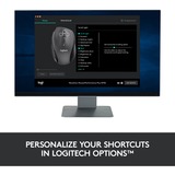 Logitech LGT-M705S Ratones, Ratón antracita, mano derecha, Laser, RF inalámbrico, 1000 DPI, Negro