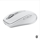 Logitech MX Anywhere 3 for Mac ratón mano derecha Bluetooth 4000 DPI gris, mano derecha, Bluetooth, 4000 DPI, Gris, Plata