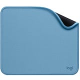 Logitech Mouse Pad Studio Series Azul, Gris, Alfombrilla de ratón celeste, Azul, Gris, Monocromo, Nylon, Poliéster, Caucho, Base antiderrapante