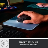 Logitech Mouse Pad - Studio Series Azul, Alfombrilla de ratón celeste, Azul, Monocromo, Nylon, Poliéster, Caucho, Base antiderrapante