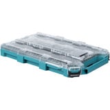 Makita Organizador plano M, Caja de herramientas azul/Transparente