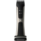Philips 7000 series Bodygroom Series 7000 BG7025/15 Recortador corporal e íntimo impermeable, Cortador de pelo negro/Gris, Mojado y seco, Autoafilables de la hoja, No necesita mantenimiento ni lubricación, AC/Batería, Negro