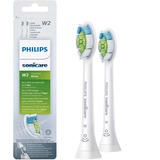 Philips Sonicare W2 Optimal White W2 Optimal White HX6062/10 Pack de 2 cabezales blancos de cepillos Sonicare, Cabezal de cepillo blanco, 2 pieza(s), Blanco, 3 mes(es), Medio, 2 Series plaque defence; 3 Series gum health; DiamondClean; DiamondClean Smart; EasyClean;..., Medium