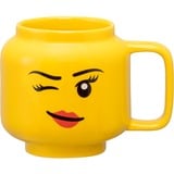 Room Copenhagen Taza de cerámica LEGO Winking Girl, pequeña amarillo