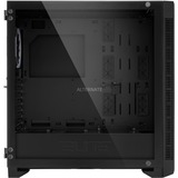 Sharkoon ELITE SHARK CA200M Midi Tower Negro, Caja de torre grande negro, Midi Tower, PC, Negro, ATX, CEB, EATX, EEB, micro ATX, Mini-ITX, Azul, Verde, Rojo, 16,5 cm