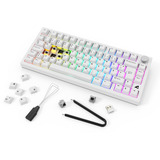 Sharkoon SKILLER SGK55W, Teclado para gaming blanco