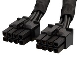 SilverStone SST-PP12-EPS cable de alimentación interna 0,55 m negro, 0,55 m, 2 x EPS 8-pin, 12 pines, Macho, Macho, Derecho