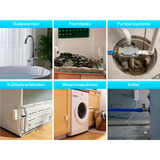 SwitchBot Detector de agua WLAN con cable sensor, Detectores de agua blanco