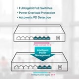 TP-Link TL-SG1008P switch No administrado Gigabit Ethernet (10/100/1000) Energía sobre Ethernet (PoE) Avellana, Interruptor/Conmutador negro, No administrado, Gigabit Ethernet (10/100/1000), Bidireccional completo (Full duplex), Energía sobre Ethernet (PoE)