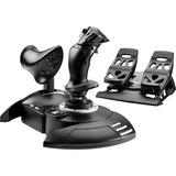 Thrustmaster T.Flight Full Kit X Negro USB Palanca de mando Analógico/Digital PC, Xbox, Conjunto negro, Palanca de mando, PC, Xbox, Cruceta, Analógico/Digital, Alámbrico, USB
