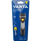 VARTA Day Light Multi LED F10 Aluminio, Negro Linterna de llavero negro/Plateado, Linterna de llavero, Aluminio, Negro, ABS sintéticos, Aluminio, Caucho, Botones, CE, LED