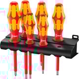 Wera 160 i/6 Juego de destornilladores Kraftform Plus Serie 100 + soporte rojo/Amarillo