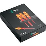 Wera 160 i/6 Juego de destornilladores Kraftform Plus Serie 100 + soporte rojo/Amarillo