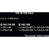 Wera 160 i/6 Juego de destornilladores Kraftform Plus Serie 100 + soporte rojo/Amarillo